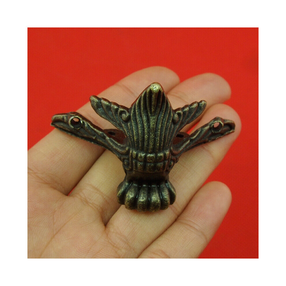 Feet For Box Jewelry 4Pcs Antique Corner Bracket 40X30mm Zinc Alloy Jewelry Chest Wooden Case Support Feet Leg Corner 885486033397