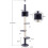 ELECWISH (Blue) 4-Tier Cat Tree Floor To Ceiling Climbing Tower 5