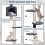 ELECWISH (Blue) 4-Tier Cat Tree Floor To Ceiling Climbing Tower 6