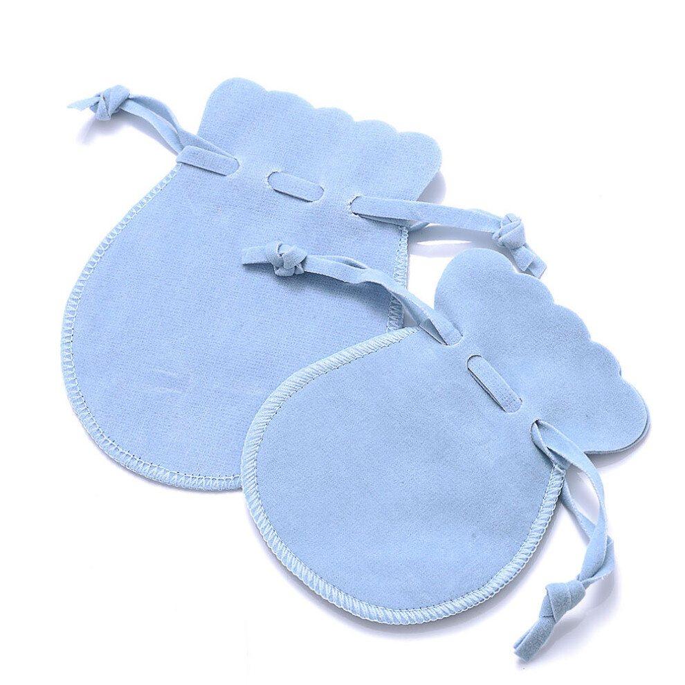 (light blue White-7x9cm 10pcs) Round Lace Velvet Bag Pouches Flannel Bags of Gift Packing Drawstring Jewelry Gift Display Packing Bags 7x9cm 9x12cm 10-image-OPC-PBRTCPG-NEW
