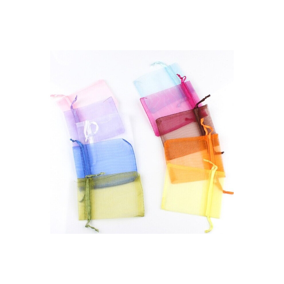 (mixed Black-13x18cm) 50Pcs Organza Bag Jewelry Packaging Gift Candy Wedding Party Goodie Packing Favors Pouches Drawable Bags Present Sweets Pouches-image-OPC-PBRTD6J-NEW