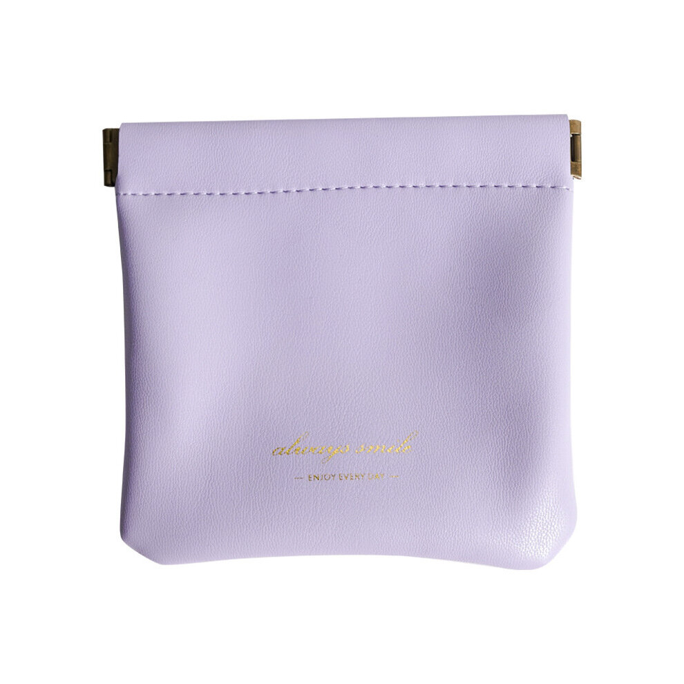 Ins Cosmetic Bag Small Portable Airpods Protective Sleeve Mini Bag Earphone Sundries Lipstick Storage Bag PU Leather Small Bag