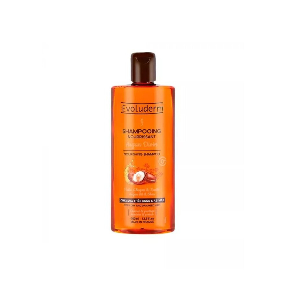 Evoluderm Argan Divin Nourishing Shampoo Softness and Suppleness 400mL 17306