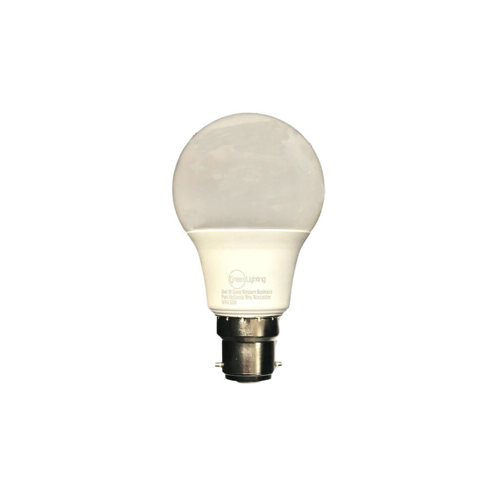 Green Lighting LED GLS Light Bulb/Lamp 3000K B22 - 8.5 Watt