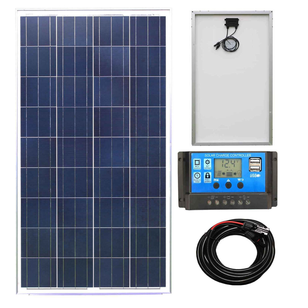 Poly 100W Solar Panel (rigid) Kit 1