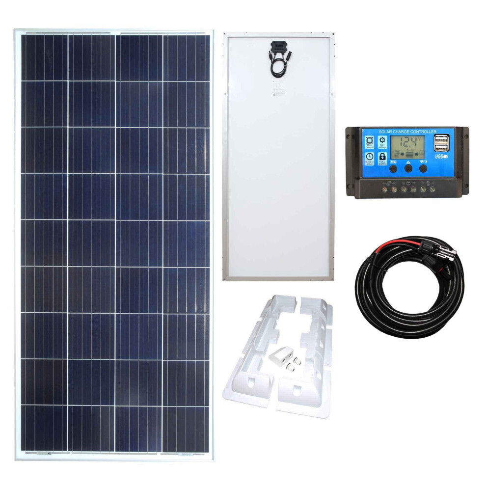 Poly 100W Solar Panel (rigid) Kit 2