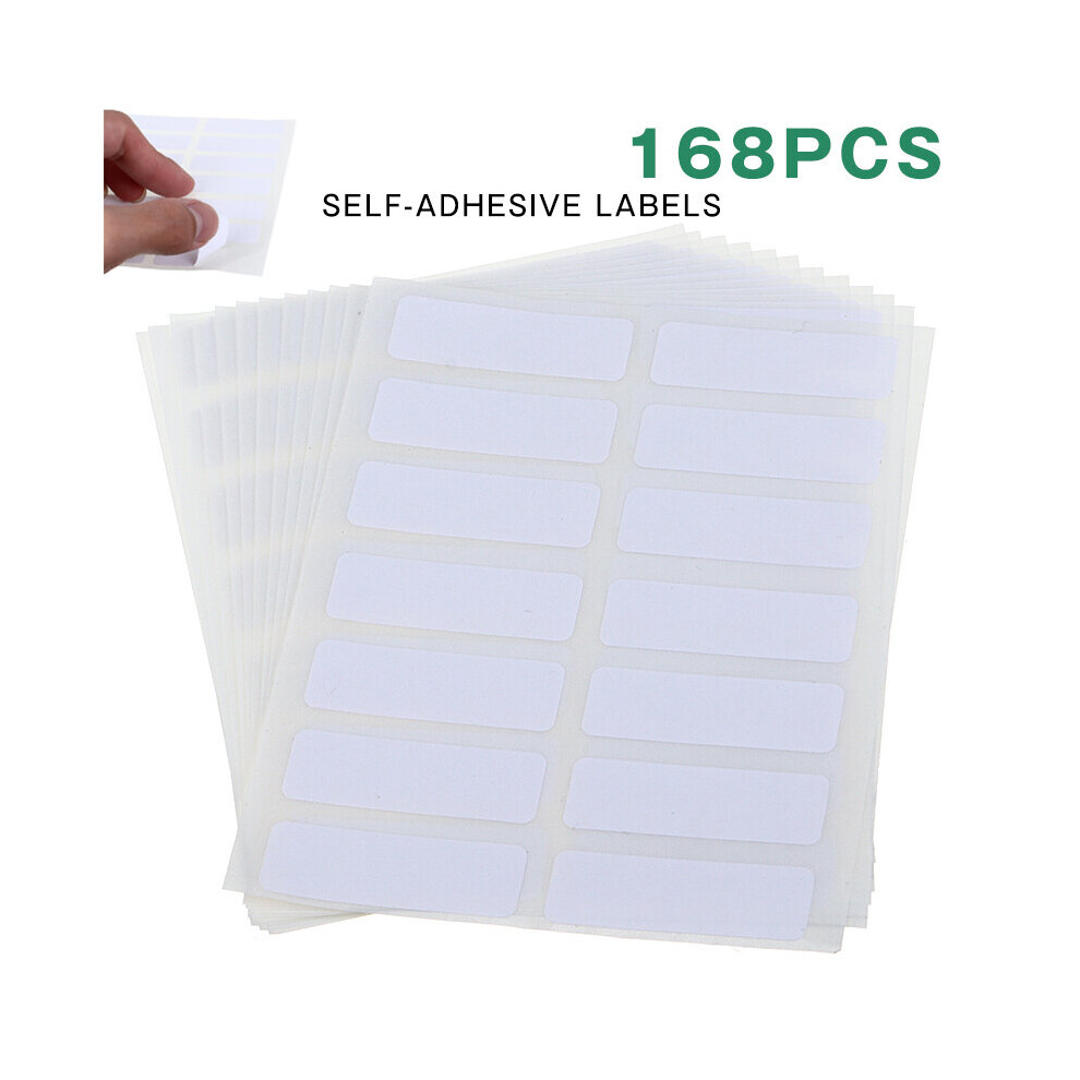 168pcs Self Adhesive Blank Note Labels Label Name Stickers Blank Note Label Number Tags Stickers Home Storage Package-image-OPC-PBRTJ5T-NEW