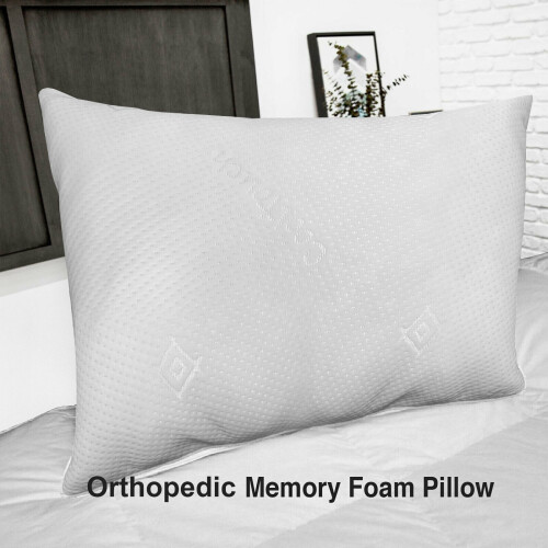 (Memory Foam Pillow X 1) Luxury Pillows Pair Super Soft Memory Foam Pillows 1