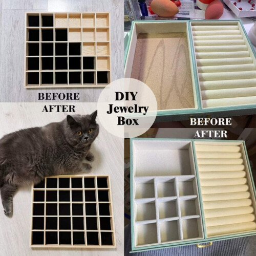 10x/Pack Sticky Self Adhesive Back Sheet Flocking Cloth for Drawer Craft 2