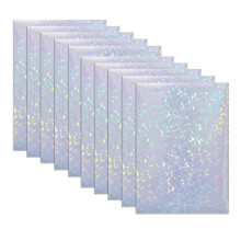 10 Sheets Transparent Holographic Overlay Lamination Vinyl A4 Size Self-Adhesive Laminate Waterproof Vinyl Sticker Paper