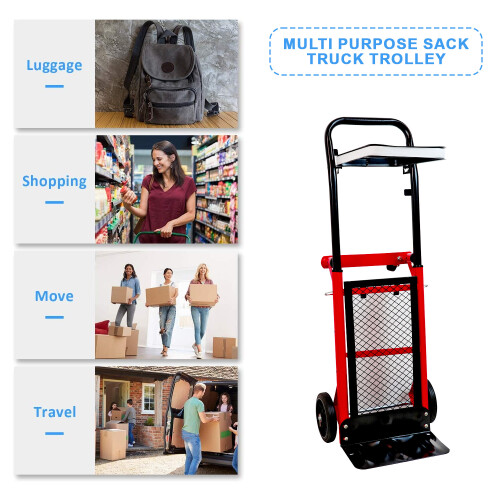 Ht1830 Multi Purpose Heavy Duty Warehouse Delivery Transport Sack Truck Industrial Hand Trolley - View #6