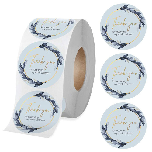 200-500pcs 1.5inch Packaging Box Labels Stickers Thank You for ...