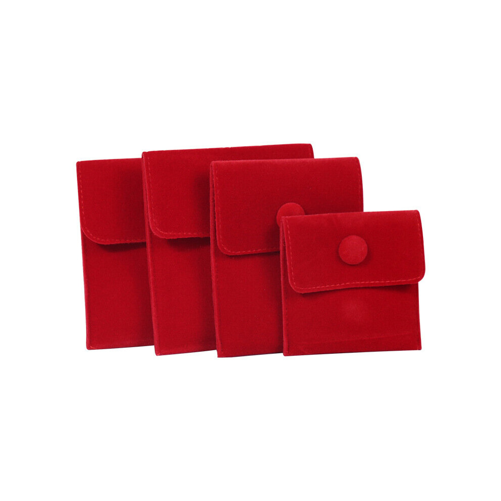 (red White-7X7cm) 5pcs Flannelette Jewellery Bag Gift Packaging With Snap Button For Bracelet Necklace Earring Ring Storage Presentoir Small Pouch-image-OPC-PBRTNX9-NEW