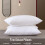 (FIRM DELUXE PILLOWS x2) Jumbo Pillows Pair Luxury Soft Bedding Pillows Set 5