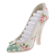 Phenovo High Heel Shoe Ring Holder jewelry box Earrings Bracelets Watches Ring Display Jewelry Organiser Wedding Xmas Gift Favor