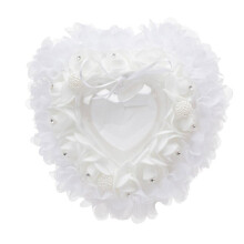 Wedding Ring Pillow Heart Wedding Ring Pillow Gift Ring Box Pillow Cushion 40GB