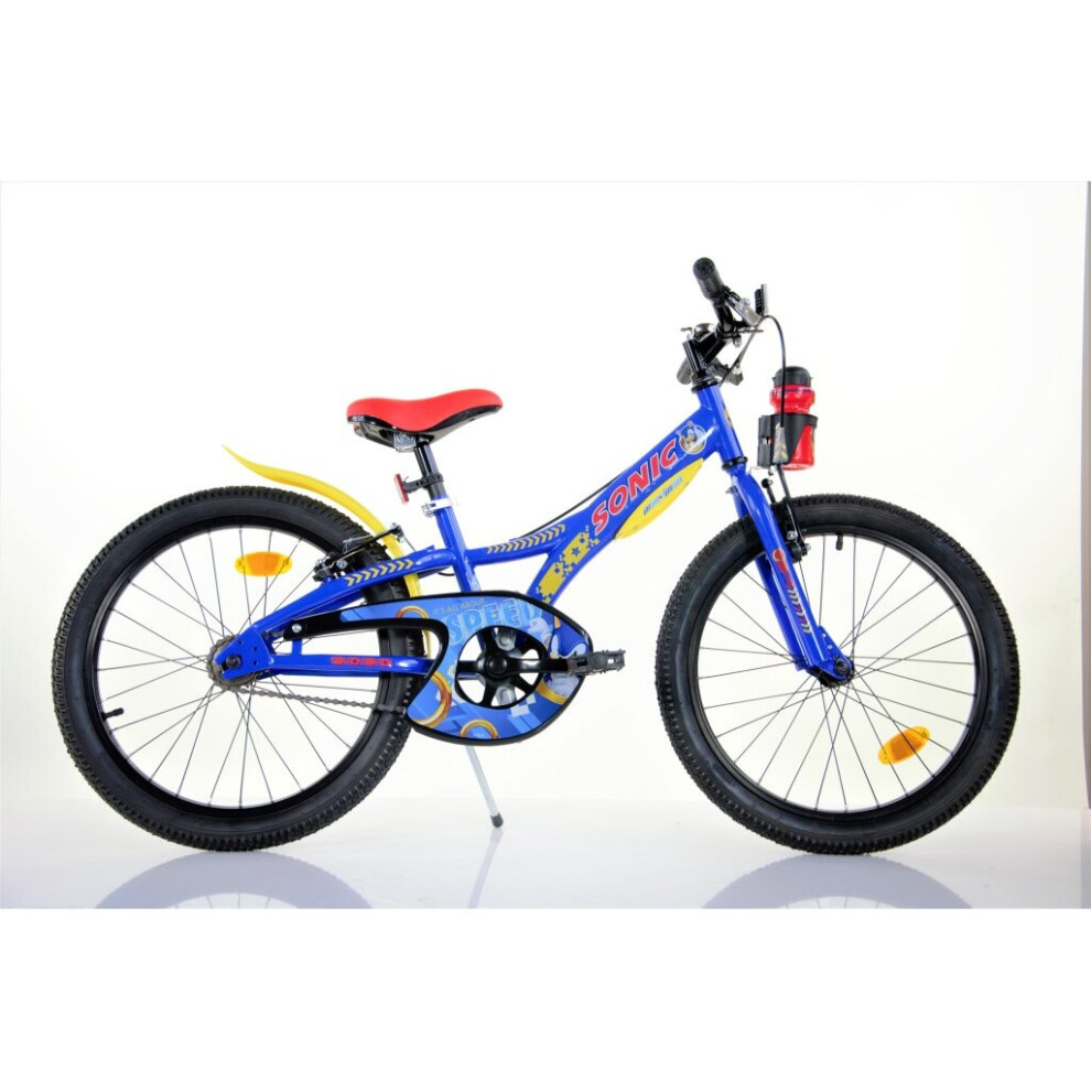 Dino Sonic Kids 20" Wheel Bike - Blue/Yellow