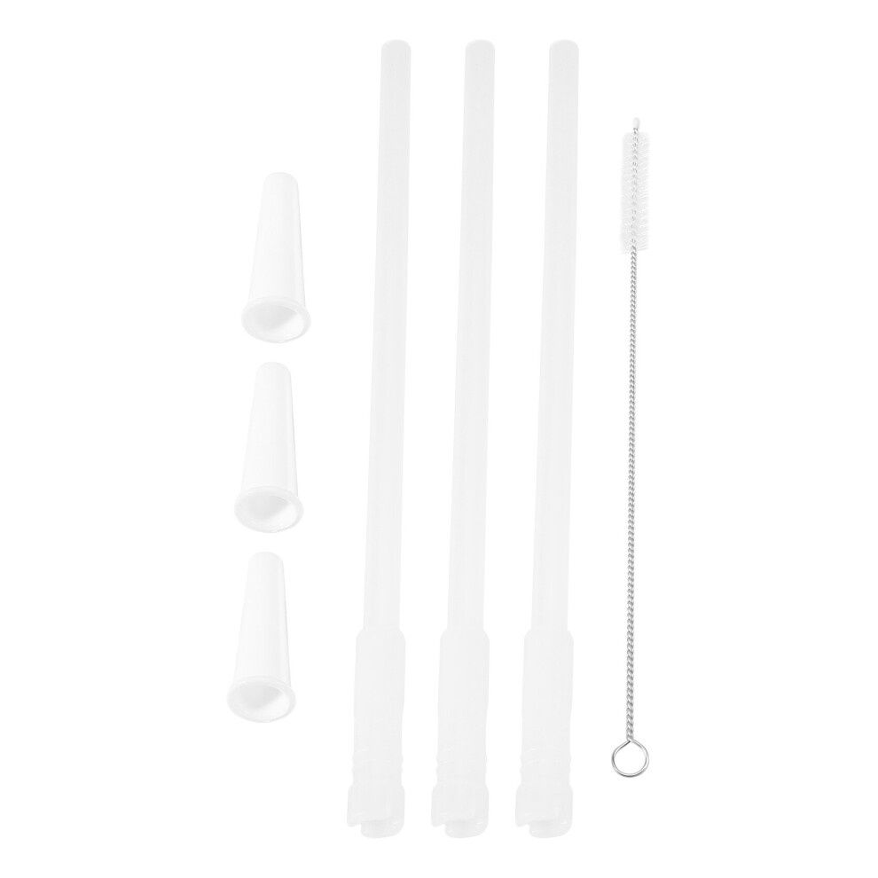 Straws Compatible Gallon Water Bottle , Reusable Adjustable Straws for 1000Ml/2000Ml Jug, 3 Straws Set