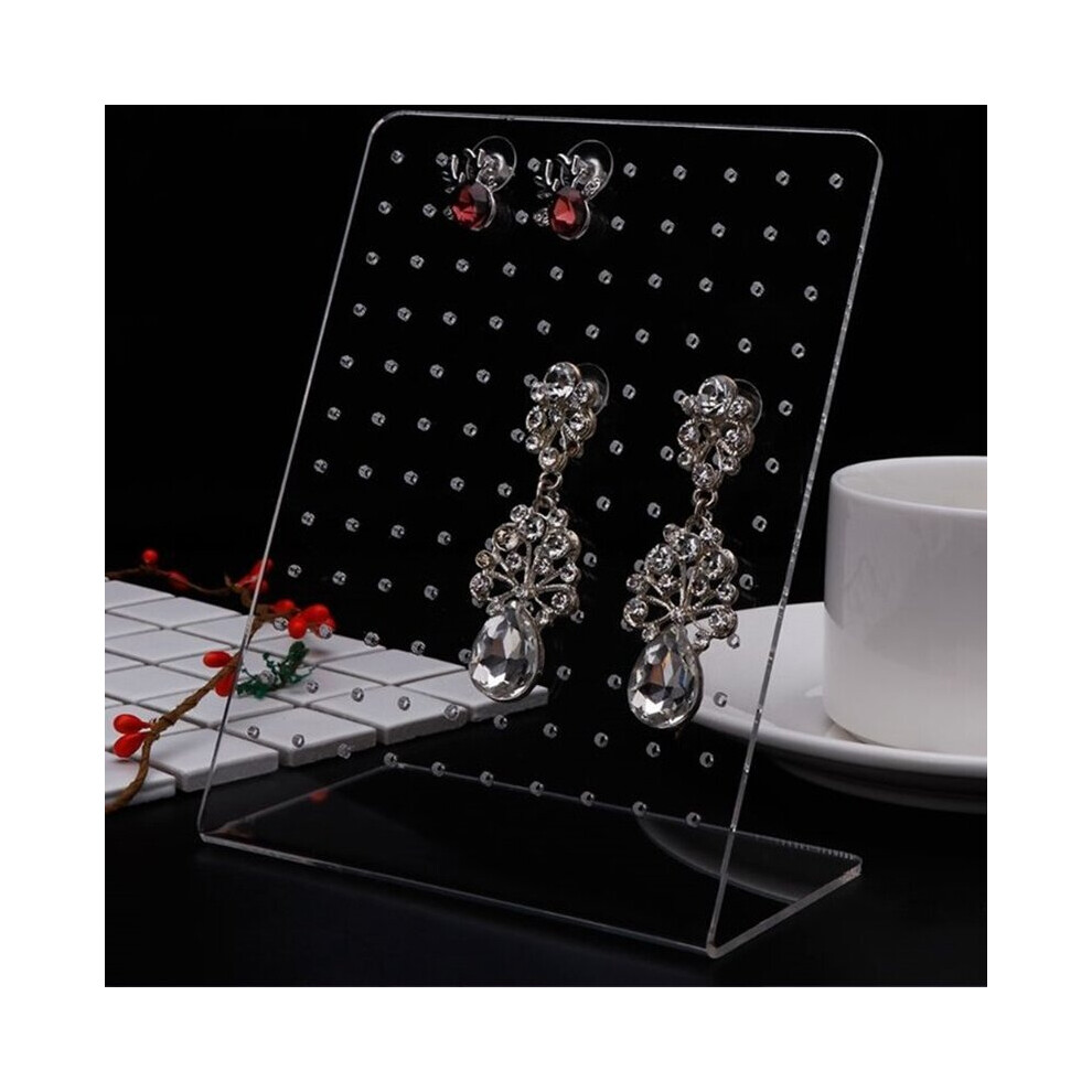 Jewelry Shelf Display Rack Stand L Shape For Ear Stud Earrings 120 Slots Holder Bracket Jewelry Storage-image-OPC-PBRVZFT-NEW