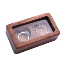 Personalized Wedding Ring Box Wooden Wedding Ring Bearer Box Ring Pillow Burlap Rustic Gift Wedding Jewelry Holder