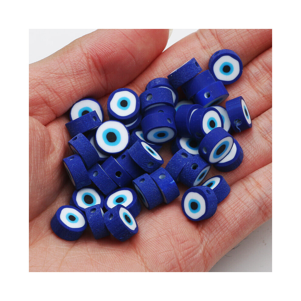 (Mixed White-100pcs 3mm) evil Eye Beads Polymer Clay Beads Round Loose Spacer Beads for Jewelry Making DIY Bracelet Crafts 20/50/100pcs-image-OPC-PBRW6X6-NEW