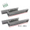 SPARES2GO Universal Extendable Wall Mounting Brackets for Microwave Silver / Grey 3
