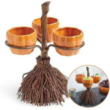 Halloween tekvica Snack Bowl Stand Snack Servírovací podnos Ovocná miska Party Decor