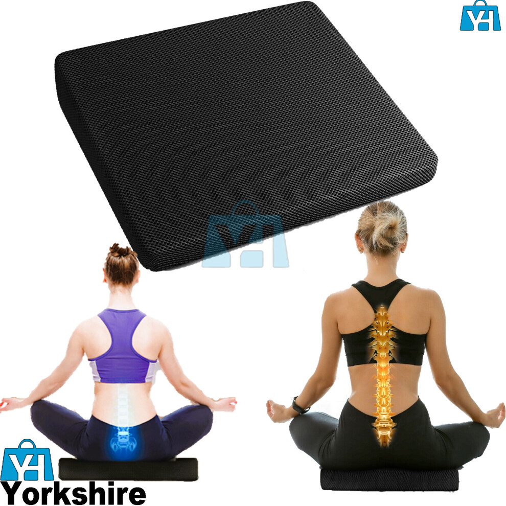 Y Homeware Memory Foam Back Support Wedge Chair Car Posture Lumbar Orthopedic