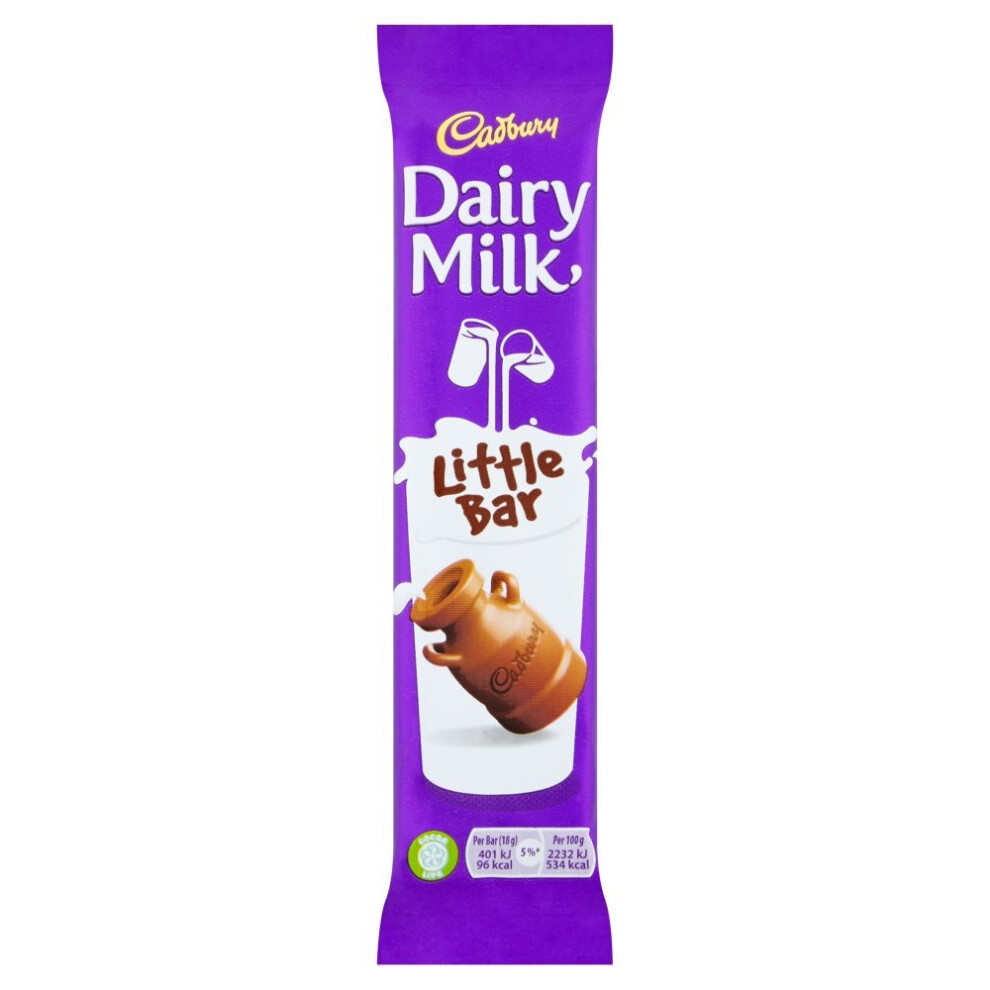 Cadbury Dairy Milk Little Bar 18G (Pack Of 60)