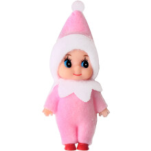 (Pink) Christmas Tree Elf Doll Home Ornaments Kids Baby On The Shelf Elf Toys Xmas Gift