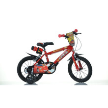 Dino Cars Kids 14" Wheel Bike - Red