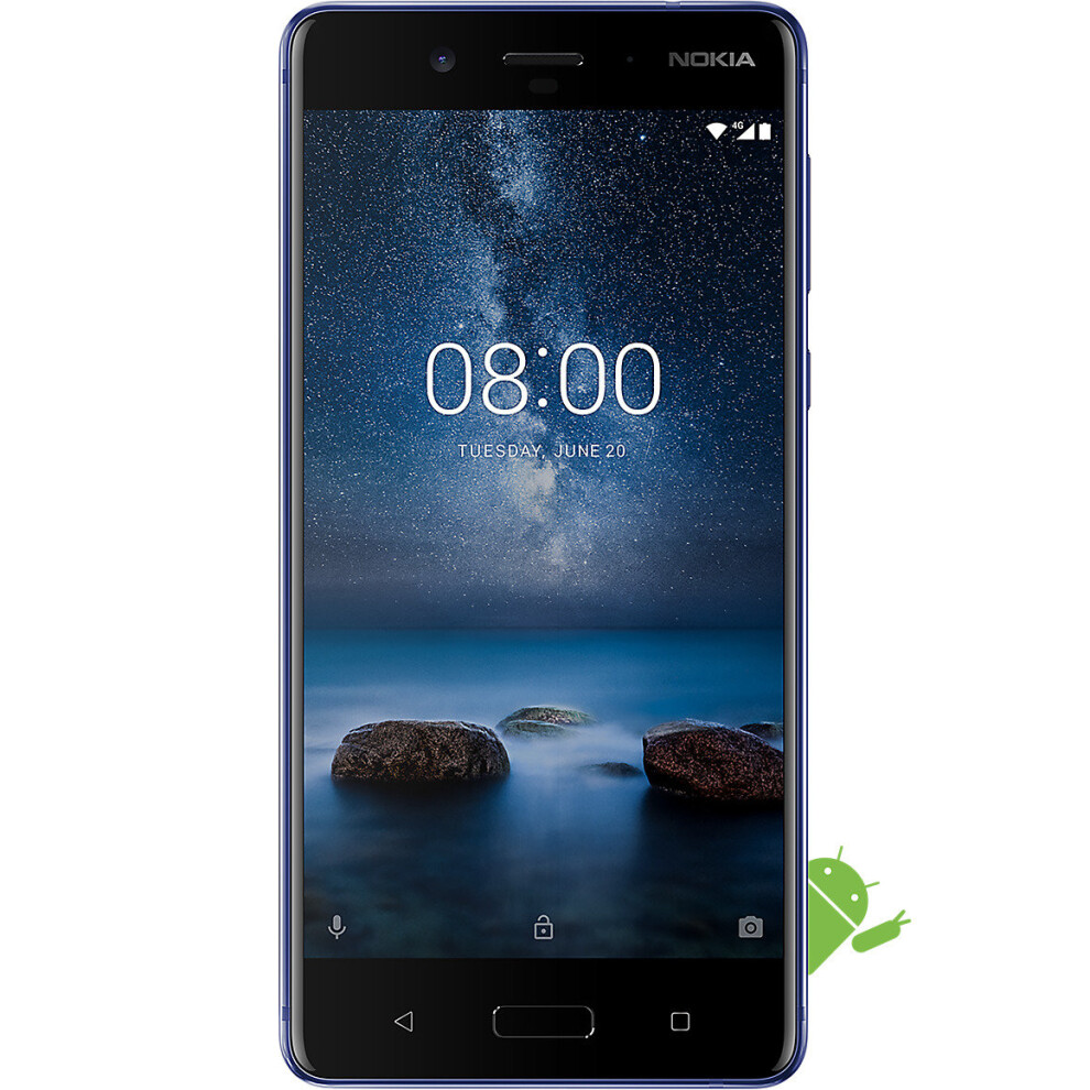 (Tempered Blue) Nokia 8 Single Sim | 64GB | 4GB RAM