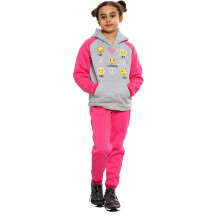 (11-12 Years, Grey) Girls Awesome Cute Silly BFF LOL Grey Tracksuit