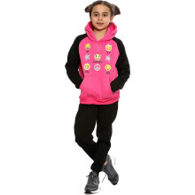 (11-12 Years, Pink) Girls Awesome Cute Silly BFF LOL Pink Tracksuit