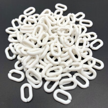 50pcs 15x10mm Acrylic Link Chain Keychains For Necklace Bracelet Making Colorful Chain Plastic Chain Links Jewelry Making