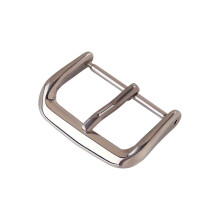 (Silver Color Black-8mm) Metal Watch Band Buckle 16 18 20 22 24mm Men Watchband Strap Silver Stainless Steel Clasp Accessories DIY Watch Strap