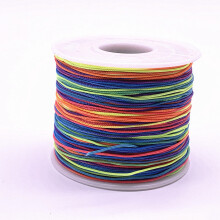 (colorful Clear-0.6mm(10meters)) 0.4--1.5mm 10Meters/lot Nylon Cord Thread Chinese Knot Macrame Cord Bracelet Braided String DIY Tassels Beading Thread