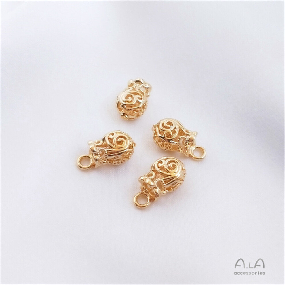 14K Filled Plated Money bag pendant diy beaded bracelet handstring antique jewelry pendant accessories-image-OPC-PBRWNG5-NEW