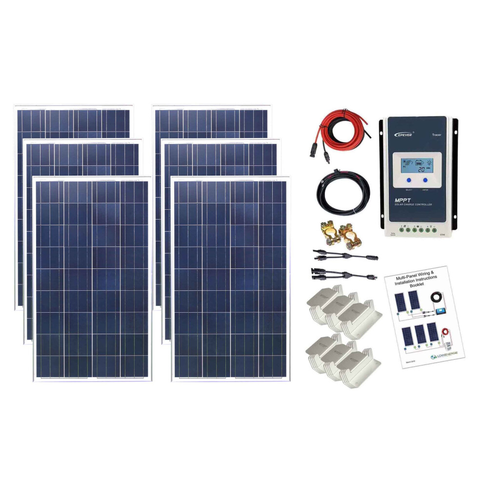 600w Poly Solar Panel Kit 24V with MPPT Controller 7