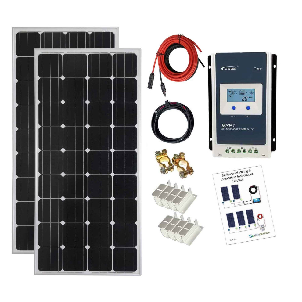 300w Mono Solar Panel Kit 12V/24V with MPPT controller - K4M