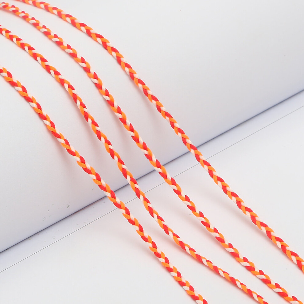 5M 2Mm Three-Twisted Colorful Cord Rope Polyester Braid Rope Craft For Decoration Diy Lanyard Thread Cord 885486183627