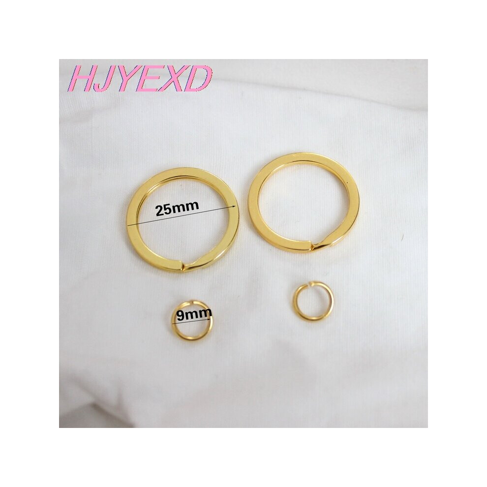 (10Pcs/Lot) 25Mm Metal Keychains With 9Mm Jump Ring 1Inches Keychain 885486189025
