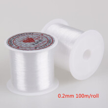 0.2/0.25/0.3/0.35/0.4/0.5/0.60.7/0.8mmTransparent Non-Stretch Fish Line Wire Nylon CryslalString Beading For Making Necklace DIY