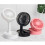(Black) Desk Fan Rechargeable Folding Portable Battery Table Foldable Mini USB Fan 1