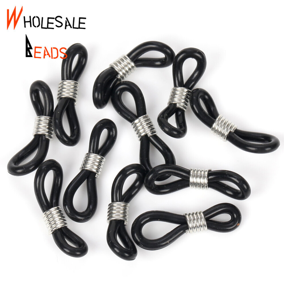 Ear Hook Glasses Chain Rubber Ring Spectacles Chain Glasses Retainer Ends Rope Sunglasses Cord Holder Strap Retainer End 20pcs