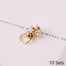 10Set 9.5mm Solid Metal Nail Mobile Phone Shell DIY Alloy Copper Buckle Paste Rivet Button Drilling Material Package Accessorie