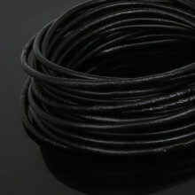 3mm 5 Meters Round Brown/Blue/Purple Leather Cord Rope String for Bracelet Necklace Making DIY Craft
