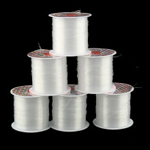1Roll 0.2-0.6mm Nylon Fish Line Wire Clear Non-Stretch Strong String Beading Cord Thread DIY Jewelry Making Findings Accesories