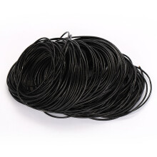 (Black White-2mm) 2meter/lot Leather Cord for Jewelry Making Brown Real Cow Leather Bracelet Rope String Round 1.5/2/3/4/5/6/8mm