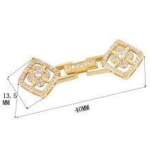 Silver Pearl Bracelet Supplies Fiding Single Buckle Clasp Women Wedding DIY Fastener Necklaces Accessories